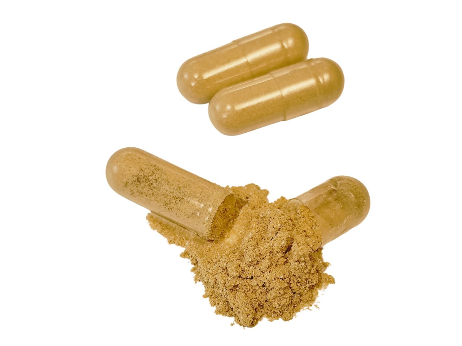 Indonesian Tongkat Ali capsules with powder